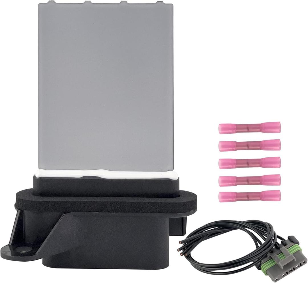 95018066 HVAC Blower Motor Resistor Kit with Harness Fit for Chery Trax 2015-2020 1.4L, Spark 2013-2015 1.2L, Sonic 2012-2019 1.4L/1.8L Replace# 94560526 973-867