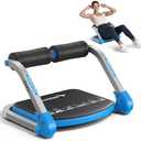 MERACH Ab Machine for Home Gym, Adjustable Ab Trainer with 3 Resistance Levels, Sit Up Exercise Equipment for Core Workout, Automatic Rebound Ab Crunch Machine, Ab Workout Equipment for Stomach(Blue)