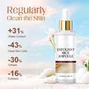 2PC Peel Shot Glow Rice Ampoule Duo, Rice Peeling Ampoule for All Skin Types,Gentle Peel + Pore Minimizing & Deep Hydration (Black+White)