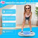 Balance Board Maze for Kids, Wobble Board with 3 Balls, 3 Replacement Labyrinth Boards, Indoor Active Play Toys for Sensory Training, Ages 3+, Max Load 140 Lbs, 18.11 in x 11.41 in x 3.15 in
