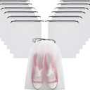 Vorspack Transparent Shoe Bags for Travel Large Clear Shoes Organizers Storage Pouch with Rope for Men and Women 13 Pack