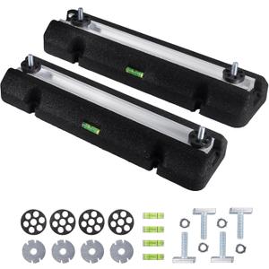 WISSCOOL Floor Mounting Base Kit Mini Split Air Conditioning Systems, Heavy-Duty Condenser Pad for AC Condensers Heat Pump System, Rubber Anti-Vibration Pads Outside 3000lbs 36000-79000BTU
