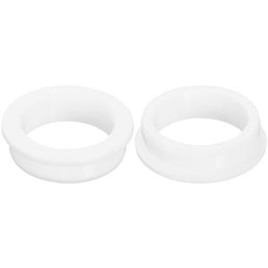 uxcell 2Pcs Rubber Grommets 2-1/4"(57mm) Drill Hole, 1-7/8"(47mm) ID Hole Top Hat Grommet White Silicone Rubber Hole Plug Gasket for Wiring, Automotive