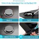 Stove Cover for GE 30inch Gas Stove Top Gas Range Cooktop Protectors for Model JGS760SP1SS,JGSS66FELDS,JGSS86SPSS - Reusable Non-Stick Stove Top Cover Guard