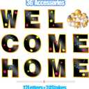 Welcome Home Yard Sign with Stakes Outdoor Welcome Home Decorations Suitable for Family Party Supplies Set of 12