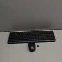 Wireless Keyboard and Mouse Combo, Full Size Silent Ergonomic Keyboard and Mouse, Long Battery Life, Optical Mouse, 2.4G Lag-Free Cordless Mice Keyboard for Computer, Mac, Laptop, PC, Windows (Black)