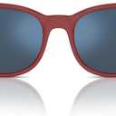 Ray-Ban Boys' Rj9079s Square Sunglasses (Red on Rubber Blue/Dark Blue Mirrored Blue)