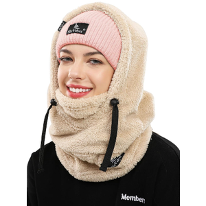 Shy Velvet Balaclava Wind-Resistant Winter Face Mask,Fleece Ski Mask for Men and Women,Warm Face Cover Hat Cap Scarf