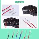 Twidec/290PCS Car Electrical Wire Terminal Pins Connector 1/1.5/1.8/2.2/2.8/3.5mm 21Type Connector Pins Terminal Auto Electric Connector Non-Insulated Plug Removal Male Female Crimp Pins