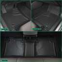 All Weather Floor Mats Fit for 2025 Lexus UX 300h; 2019-2024 Lexus UX 250h; 2019-2022 UX 200 - Custom Fit TPE Floor Liners Accessories for UX 1st and 2nd Row Full Set Car Mats