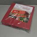 ZOBER Underbed Christmas Ornament Storage Box - Stores 64 3" Ornaments, With Dividers - Tear Proof 600D Oxford Fabric, Ornament Organizer Storage Box, Durable Christmas Containers Holder - Red