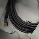 AINOPE 2 Pack USB Extensions Cable High Speed USB 3.0 Extension Cord Type A Male to Female Sturdy Braided Material Fast Data Transfer Compatible with USB Keyboard,Mouse,Flash Drive,Grey,16FT+16FT