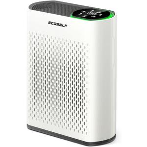 Powerful Air Purifiers for Home Large Room Up to 1400 Ft with Air Quality Monitor 20dB Sleep Mode, Air Purifier for Bedroom Office Living Room for Pets, Dust Smoke PoIIen Dander Smell Chalk White