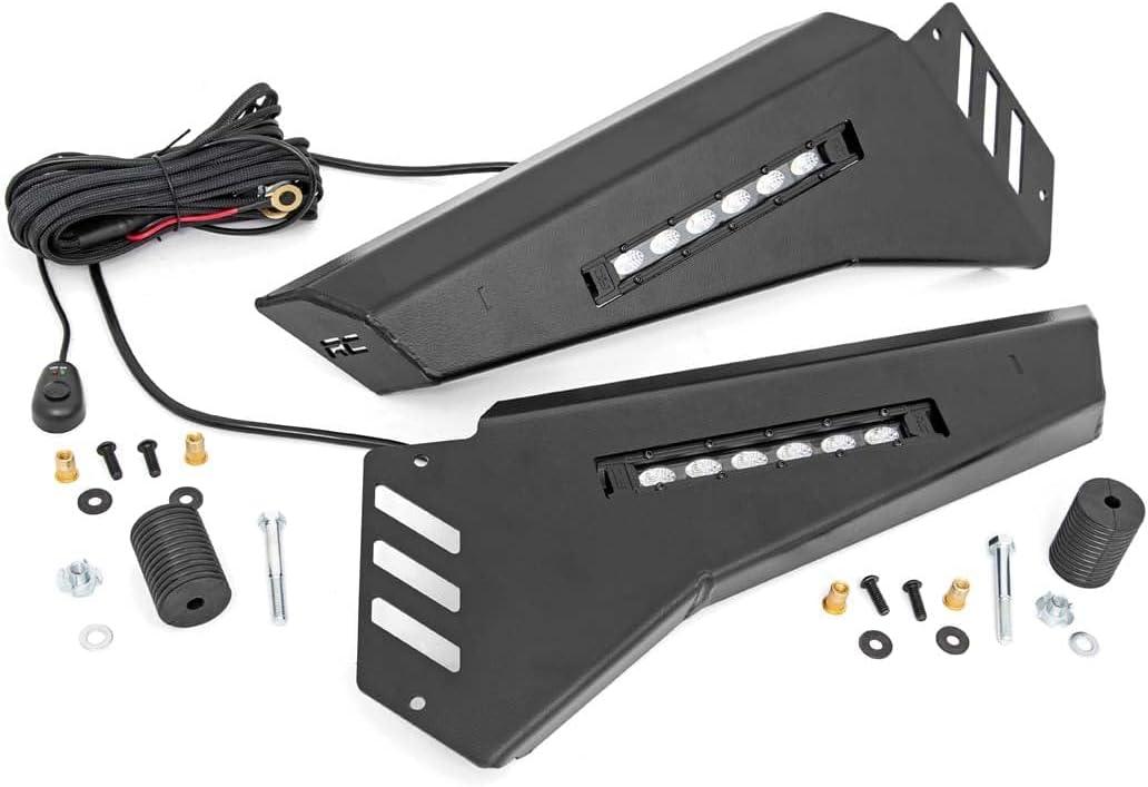 Rough Country Front Bumper Wings w/6in LEDs for Honda Pioneer 1000-92025