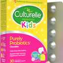 Culturelle Kids Chewable Daily Probiotic for Kids, Ages 3+, 30 Count, #1 Pediatrician-Recommended Brand, Natural Berry Flavored Daily Probiotics for Digestive Health, Oral Care & Immune Support (EXP 03/01/28)
