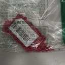 Perlin Glass Seed Beads 3mm 8/0 Round Mini Small Pony Beads 3300pcs for Making Earrings Bracelets Pendants Waist Jewelry DIY Handmade Opaque Color Kit (Red)