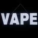 30"x10" Large LED VAPE Sign for Smoke Shops, Super Bright Unique Design VAPE Sign with Hanging Installation, High Visibility for Stores Retail Shops Window (White)