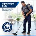 Gearwiz Backpack Vacuum Cleaner – 1000W Shoulder Vacuum with 25KPA Suction, Bagged or Bagless Use, Adjustable Harness, Double Filtration, Washable Dust Bag & Tools for Home, Office, Stairs & Cars
