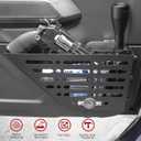 2Pcs Metal Front Door Storage Box for Ford Bronco 2021-2024 Interior Storage Expansion Front Door Storage Pockets Side Insert Organizer Accessories