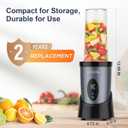 KOIOS Smoothie Blender, 900W Personal Blender for Shakes and Smoothies for Kitchen with 2 Portable Cups 22oz, Single Serve Smoothies Maker Mixer for Juices, Nutritious Recipe, Grey Blue
