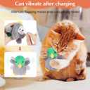 Flapping Brid Cat Toy - Interactive Cat Exercise Toy with Lifelike Bird Chirp Rechargeable Cat Catnip Toys for All Breeds