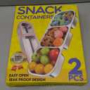 2Pack Stainless Steel Snack Containers for Kids Adults, Reusable 3 Compartment Snackle Box Container with Leakproof Lids Metal Bento Lunch Boxes Food Storage Containers for Travel Picnics Office School