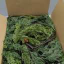 2PCS 6FT Christmas Garland, Cedar Garland -Realistic Greenery Cypress Pine Garland with Pinecones for Mantle Table Railing Fireplace Indoor & Outdoor Christmas Decoration