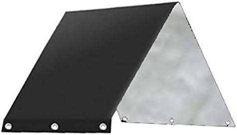 Replacement Canopy 52in x 90in Waterproof Replacement Canopy Roof Cover for Kids Playground Swingset UV Proof Shade Canopy Made with 190T Waterproof Silver Coated Fabric (Black)