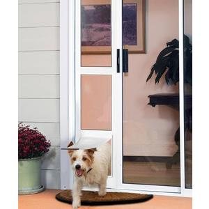 FANTREK Cat Door for Sliding Glass Door - Small Pet Door for Sliding Door Insert - 78-82 in Cat Door for Patio Slider