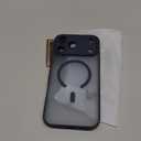 Designed for iPhone 17 Pro Max Case, Compatible with MagSafe, [Camera Protection] [15FT Military Drop Protection] Shockproof Translucent Matte Anti-Slip Phone Case, 6.9", Deep Blue