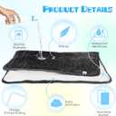 Nobleza Waterproof Dog Blanket Reversible Super Soft Warm Fluffy Sherpa Fleece Pet Blanket Pee Urine Proof Washable Couch Protector for Small Medium Dogs & Cats 32  40 Grey