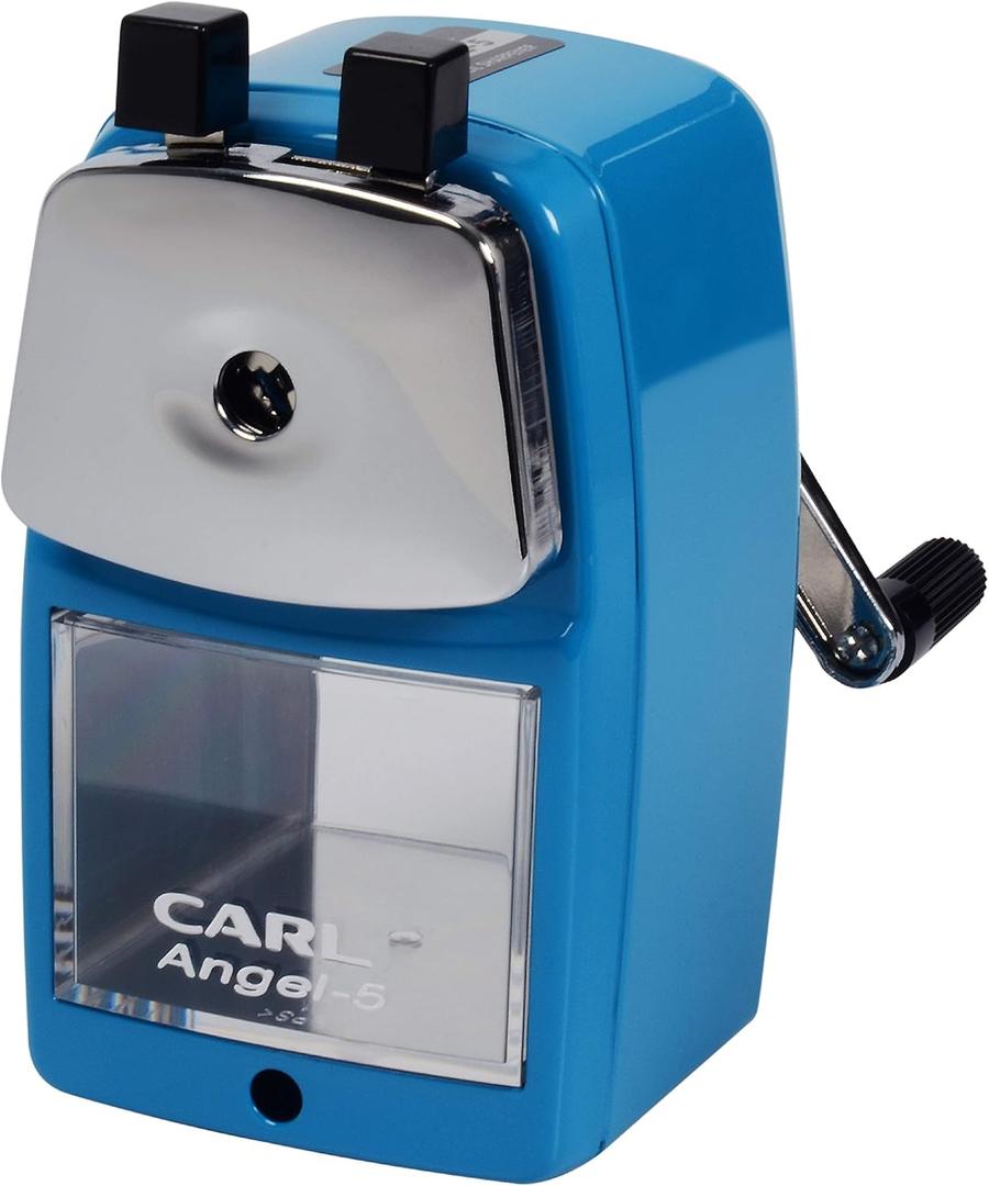 CARL Angel-5 Pencil Sharpener, Blue