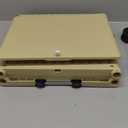 Folding Utility Cart with Wheels: Collapsible Rolling Carte for Teachers Handcart Shopping Trolley Portable Tool Box, All-Terrain Office Cart with Lid Basket Handle & Durable Frame