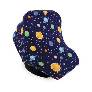 Hudson Baby Unisex Baby Multi-use Car Seat Canopy, Solar System, One Size