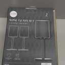 Wine Glasses Set of 2-Birthday/Father's Day Gifts,14oz Unbreakable Unique Wine Glass Ideal Gift Black 