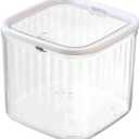 Tyover Plastic Storage Organizer, Plastic Cases with Secure Lids, 1Pack Clear Stackable Container for Hair Clips, Crafts, Home & Office Supplies, Small Item Organization and Storage Solutions