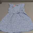 PATPAT Toddler Baby Girls Summer Dresses Spring Clothes Flower Sundress Ruffle Sleeve Bowknot 18-24 Months