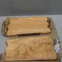 WELLAND 16 Cedar Natural Edge Floating Shelf Set of 2 (16x7.87x0.87inch)