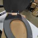 Elongated Toilet Seat Slow Close with Metal Hinges - Dark Gray Toilet Seat Decorative for Bathrooms - Scratch Resistant - Easy to Install