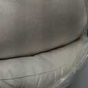 Beige Bistro Chair Cushions Set of 2, 15" Round Seat Chair Pads with Ties for Dining Room Patio