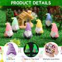 50 Pcs Luminous Mini Gnomes Figurines Fairy Glow in Dark Garden Miniature Gnome Figurines Decor Funny Poses Garden Yard Home Patio Lawn Backyard Hide See DIY Craft