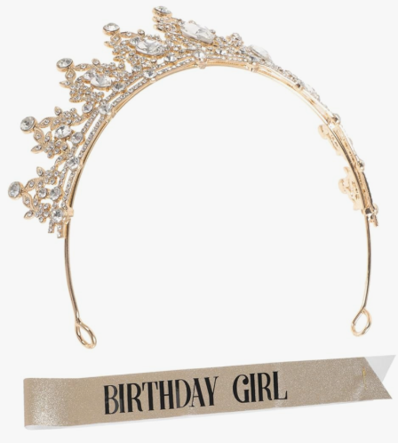 1set Rhinestone Crown Headband and Sash for Elegant Decorative Tiara Accessories for Parties Unique Lightweight Design for Memorable Celebrations