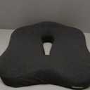 Memory Foam Seat Chair Cushion for Relieves Back Sciatica Pain Tailbone Pain Coccyx Degenerating Disc Orthopedic Osteoarthritis Prostate Cushion Low Back Pain Cushion Hip Shaping (Dark Gray)