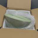 Extra Large Glass Mixing Bowls Clear Glass Salad Cooking Bowls for Kitchen Salad Bread Storage (4.7Qt)