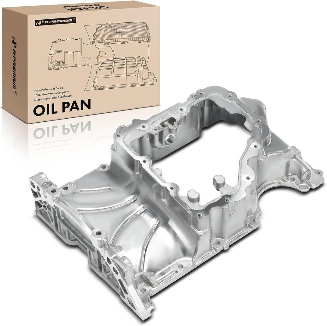 A-Premium Upper Engine Oil Pan Sump Compatible with Chevrolet & GMC