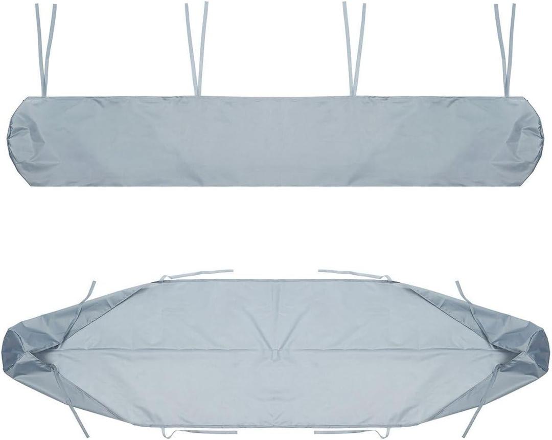 Awning Protective Cover, Outdoor Patio Awning Protective Cover, Retractable Roller Blind Cover, 210D Oxford Cloth Dust Waterproof Rain Canopy Cover (Gray,4m)