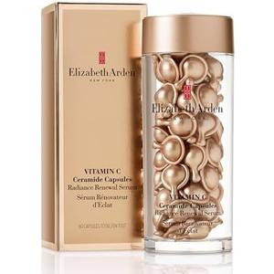 Elizabeth Arden Vitamin C Serum with Ceramides, Anti Aging Radiance Renewal Ceramide Serum, Brightens Skin, Minimizes Dark Spots, and Enhances Skin Tones, Fragrance Free, 60 Capsules, 0.95 oz, BB 12M after opening