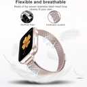 CTYBB for Apple Watch Band Series Ultra SE 8 7 6 5 4 3 2 1 38mm 40mm 41mm 42mm 44mm 45mm 49mm, Stainless Steel Slim & Thin Mesh Magnetic Clasp Strap Women and Girl Replacement Band for iWatch