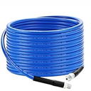 Balabulala Sewer Jetter Kit for Pressure Washer, 25Ft X1/ 4" Water Jet Drain Cleaner Hose, Rotating and Button Nose Sewer Jetting Nozzles Waterproof Tape, Orifice 4.0 4.5, 1/ 4 Inch NPT, 5800 PSI