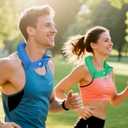 6pcs Cooling Neck Wraps, Cooling Bandana with Button Neck Cooler Ice Scarf for Women Men Summer Cycling Outdoor Must-Have Gift Sport Activities